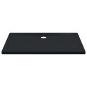 VidaXL Brodzik prysznicowy z kropeczkami Czarny 120 x 80 x 4 cm ABS