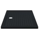 VidaXL Brodzik prysznicowy z kropeczkami Czarny 120 x 80 x 4 cm ABS