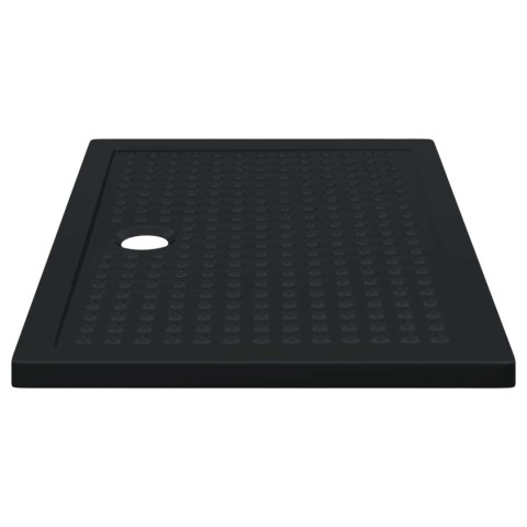 VidaXL Brodzik prysznicowy z kropeczkami Czarny 120 x 80 x 4 cm ABS