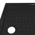 VidaXL Brodzik prysznicowy z kropeczkami Czarny 120 x 80 x 4 cm ABS