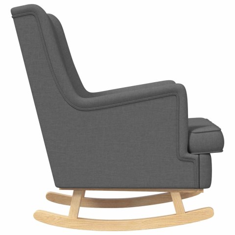 VidaXL Fotel bujany Ciemnoszary 62 x 80 x 85 cm tkanina