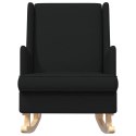 VidaXL Fotel bujany Czarny 62 x 80 x 85 cm tkanina