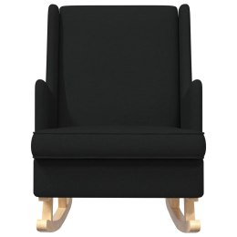 VidaXL Fotel bujany Czarny 62 x 80 x 85 cm tkanina