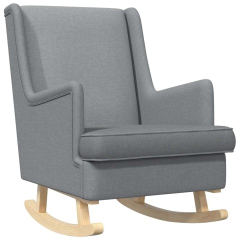 VidaXL Fotel bujany Jasnoszary 62 x 80 x 85 cm tkanina