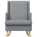 VidaXL Fotel bujany Jasnoszary 62 x 80 x 85 cm tkanina