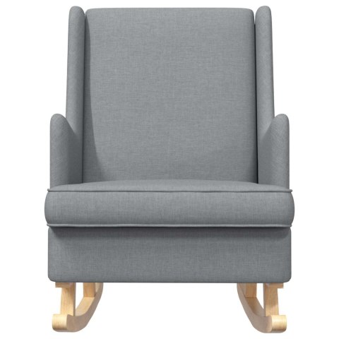 VidaXL Fotel bujany Jasnoszary 62 x 80 x 85 cm tkanina