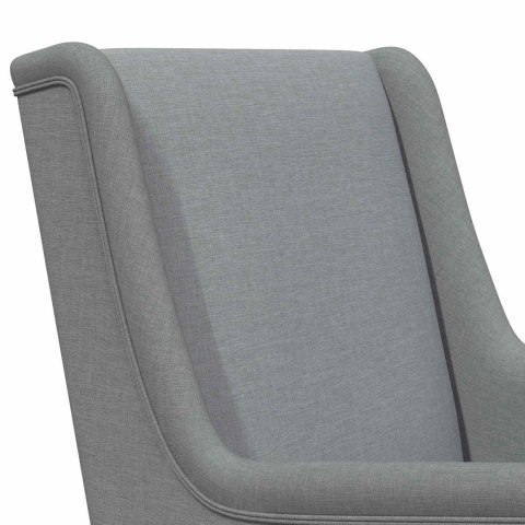 VidaXL Fotel bujany Jasnoszary 62 x 80 x 85 cm tkanina