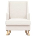 VidaXL Fotel bujany Kremowy 62 x 80 x 85 cm Tkanina owcza