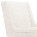 VidaXL Fotel bujany Kremowy 62 x 80 x 85 cm Tkanina owcza