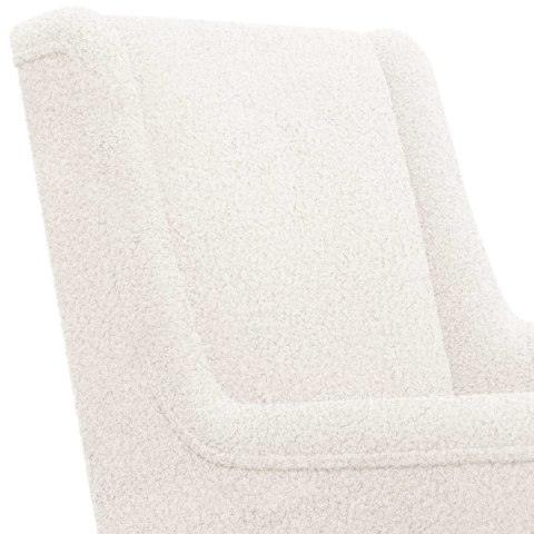 VidaXL Fotel bujany Kremowy 62 x 80 x 85 cm Tkanina owcza