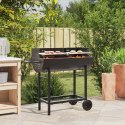 VidaXL Grill węglowy Z regulacją Czarny 96,5 x 42,5 x 88,5 cm