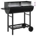 VidaXL Grill węglowy Z regulacją Czarny 96,5 x 42,5 x 88,5 cm