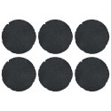 VidaXL Kamień kroczący 6 pcs Czarny Ø 45 x 1,8 cm Guma