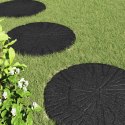 VidaXL Kamień kroczący 6 pcs Czarny Ø 45 x 1,8 cm Guma