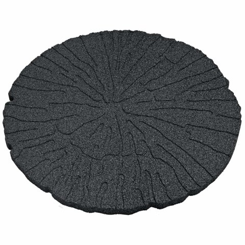VidaXL Kamień kroczący 6 pcs Czarny Ø 45 x 1,8 cm Guma