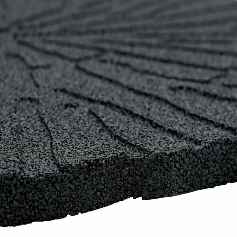 VidaXL Kamień kroczący 6 pcs Czarny Ø 45 x 1,8 cm Guma