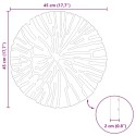 VidaXL Kamień kroczący 6 pcs Czarny Ø 45 x 1,8 cm Guma