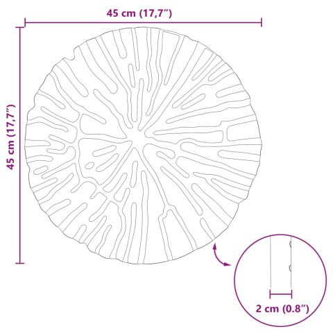 VidaXL Kamień kroczący 6 pcs Czarny Ø 45 x 1,8 cm Guma