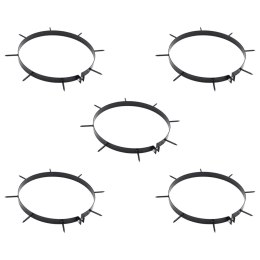 VidaXL Klips Aeratora do Trawnika z Kolcami 5 pcs Czarny Ø 320 mm