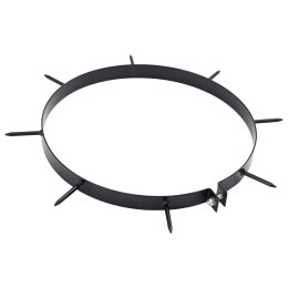 VidaXL Klips Aeratora do Trawnika z Kolcami 5 pcs Czarny Ø 320 mm