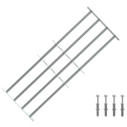 VidaXL Krata zabezpieczająca do okien z 4 poprzeczkami 3 pcs