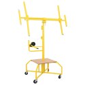 VidaXL Podnośnik do płyt gipsowych Żółty 300 x 107 x 330 cm Stal