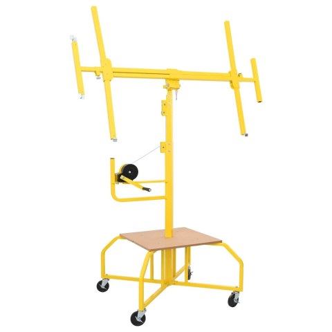 VidaXL Podnośnik do płyt gipsowych Żółty 300 x 107 x 330 cm Stal