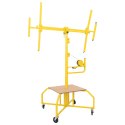 VidaXL Podnośnik do płyt gipsowych Żółty 300 x 107 x 330 cm Stal