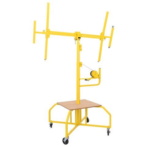 VidaXL Podnośnik do płyt gipsowych Żółty 300 x 107 x 330 cm Stal