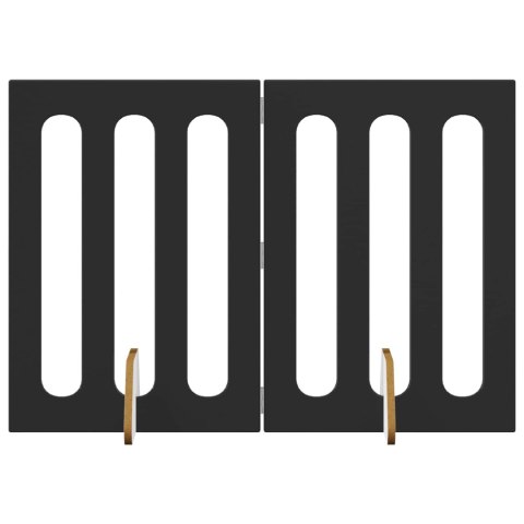 VidaXL Składany kojec dla zwierząt 2 pcs Czarny Dąb 100,5 x 38 x 70 cm