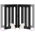 VidaXL Składany kojec dla zwierząt 2 pcs Czarny Dąb 100,5 x 38 x 70 cm