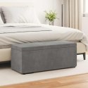 VidaXL Halka Ciemnoszary 101 x 41 x 40 cm Welur i drewno inżynieryjne