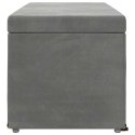 VidaXL Halka Ciemnoszary 101 x 41 x 40 cm Welur i drewno inżynieryjne