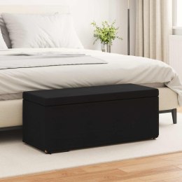 VidaXL Halka Czarny 101 x 41 x 40 cm Tkanina i drewno inżynieryjne