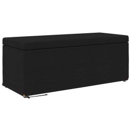 VidaXL Halka Czarny 101 x 41 x 40 cm Tkanina i drewno inżynieryjne