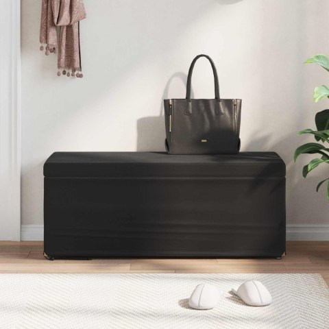 VidaXL Halka Czarny 101 x 41 x 40 cm Welur i drewno inżynieryjne