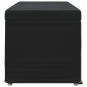 VidaXL Halka Czarny 101 x 41 x 40 cm Welur i drewno inżynieryjne