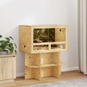 VidaXL Terrarium Brązowy 80 x 50 x 50 cm OSB