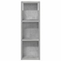 VidaXL Szafka ścienna łazienkowa Betonowy Szary 20 x 10 x 60,5 cm