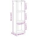 VidaXL Szafka ścienna łazienkowa Betonowy Szary 20 x 10 x 60,5 cm