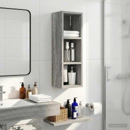 VidaXL Szafka ścienna łazienkowa Szary Sonoma 20 x 16 x 62,5 cm