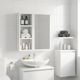 VidaXL Szafka ścienna łazienkowa z półką Biały 20 x 10 x 50 cm