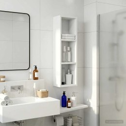 VidaXL Szafka ścienna łazienkowa z półką Biały 20 x 14 x 70 cm