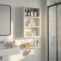 VidaXL Szafka ścienna łazienkowa z półką Biały 30 x 10 x 50 cm