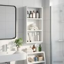 VidaXL Szafka ścienna łazienkowa z półką Biały 30 x 10 x 60,5 cm