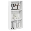 VidaXL Szafka ścienna łazienkowa z półką Biały 30 x 10 x 60,5 cm