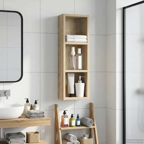 VidaXL Szafka ścienna łazienkowa z półką Dąb Sonoma 20 x 10 x 60,5 cm