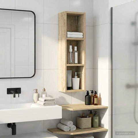 VidaXL Szafka ścienna łazienkowa z półką Dąb Sonoma 20 x 14 x 70 cm