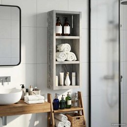 VidaXL Szafka ścienna łazienkowa z półką Szary Sonoma 20 x 10 x 50 cm