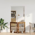 VidaXL Bramka dla psów z podpórkami 2 pcs Dąb wędzony 80 x 80 cm